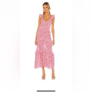 MISA Morrison floral tiered dress - Small